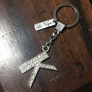 🖤NEW💕LAS VEGAS initial K key ring